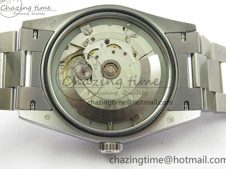 0415 TopPick Day-Date 36 SS 128239 Bp Maker Best Edition Black Dial Crystral Markers on President Bracelet 3149